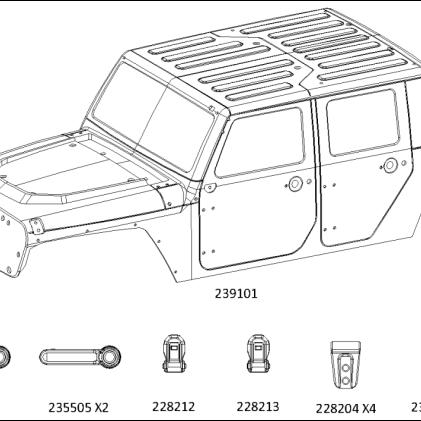 X4大豹子攀爬车透明前壳