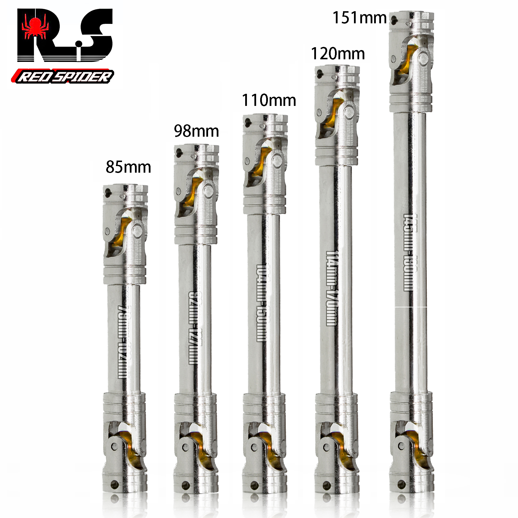 RS红蜘蛛 仿真攀爬车 SCX10三代 幽灵 RR10 TRX4金属传动轴 R169Z