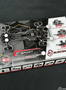 3RACING 3R樱花D6 SPORT 1/10后驱漂移车架 KIT