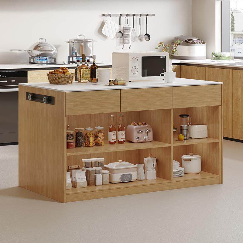 香港澳门包邮厨房岛台料理台单独开 放式实木操作台饭厅岩板吧台,住宅家具,岛台,淘宝优惠券,粉丝福利购,淘宝优惠卷