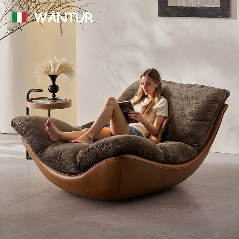 香港澳门包邮北欧设计师创意现代简约客厅休闲 椅沙发躺椅懒人沙