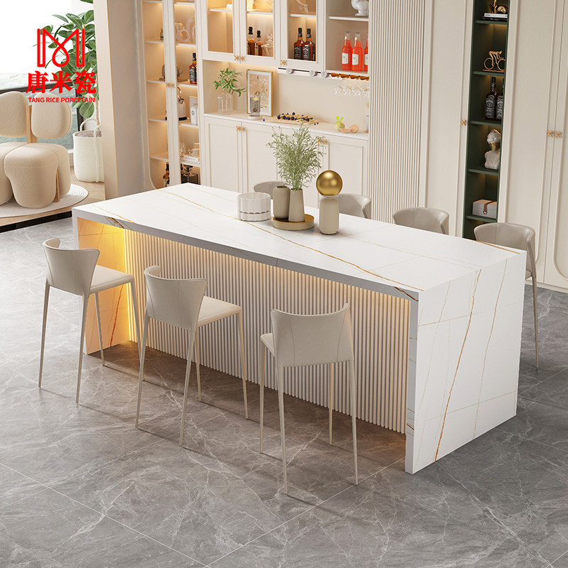 香港澳门包邮岩板吧台桌家用岛台餐桌一体现代开 放式厨房倒台多,家装主材,岩板,淘宝优惠券,粉丝福利购,淘宝优惠卷