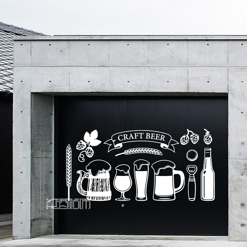 美式复古精酿啤酒创意酒吧酒馆清吧吧台橱窗玻璃门贴纸镂空装饰画,家居饰品,玻璃膜/贴,淘宝优惠券,粉丝福利购,淘宝优惠卷