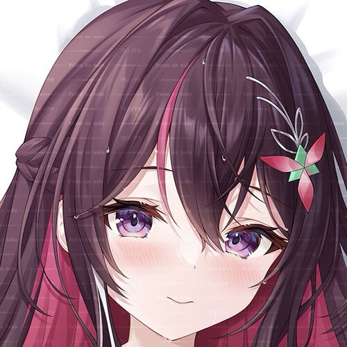 C108 紫月瑠璃 hololive AZKi あずき 游戏周边二次元等身抱枕套