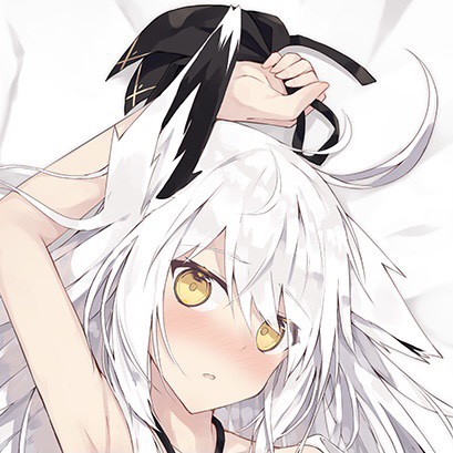 C95 凪白みと イデア白毛兽耳 狐娘 idea 等身抱枕套