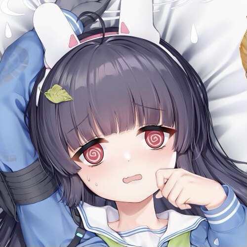 碧蓝档案动漫新作垃姬兔霞泽美游二次元Loli多表情版本等身抱枕套