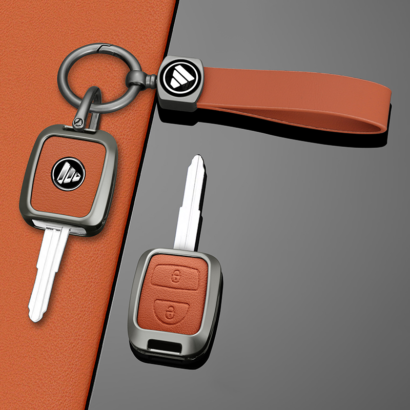 适用福田欧马可S3 S5钥匙套奥铃CTX CTS捷运直板遥控金属壳皮包扣