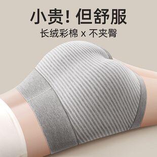 纯棉内裤女高腰收腹2026春季新款彩棉胖mm大码妈妈中老年三角短裤