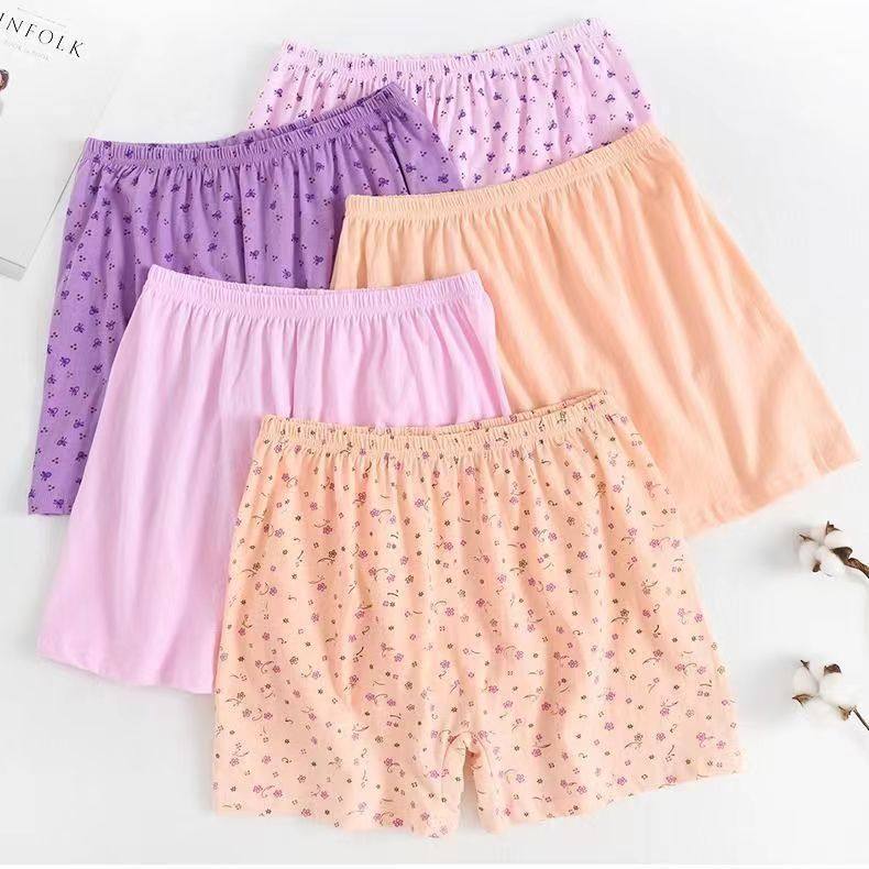 奶奶宽松安全裤老年人内裤女妈妈高腰女士平角裤纯棉大码简约内裤