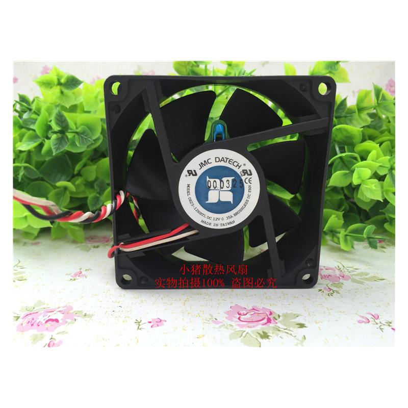 原装正品JMC DATECH 0825-12HBTL 12V 8CM 8025 3线温控 散热风扇