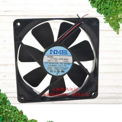 NMB 24V 0.31A 4710NL-05W-B50 12025 12CM静音 变频器散热排风扇