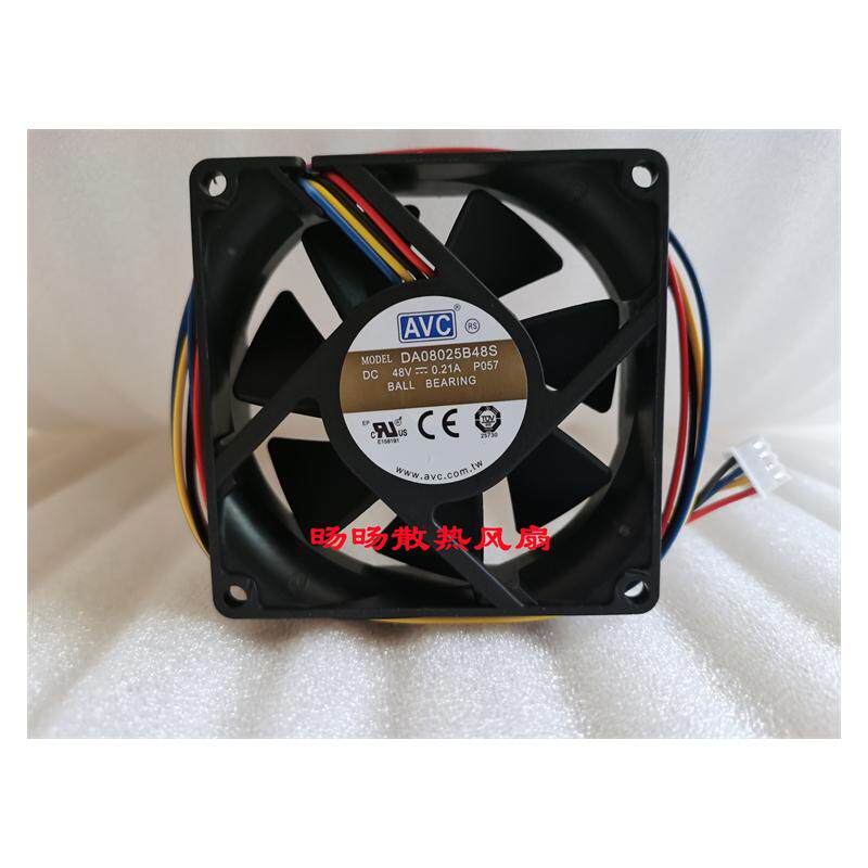 原装AVC奇宏 8cm 8025 DA08025B48S 48V 0.21A三线四线散热风扇