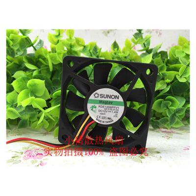 SUNON建准 KDE1206PFV1 60*10MM 12V 6CM厘米超薄静音 散热风扇