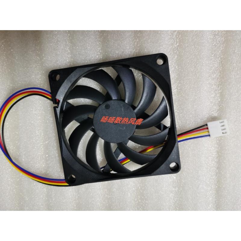 电脑风扇456CM 789/12厘米4010 5010 6025 4线PWM温控CPU散热风扇