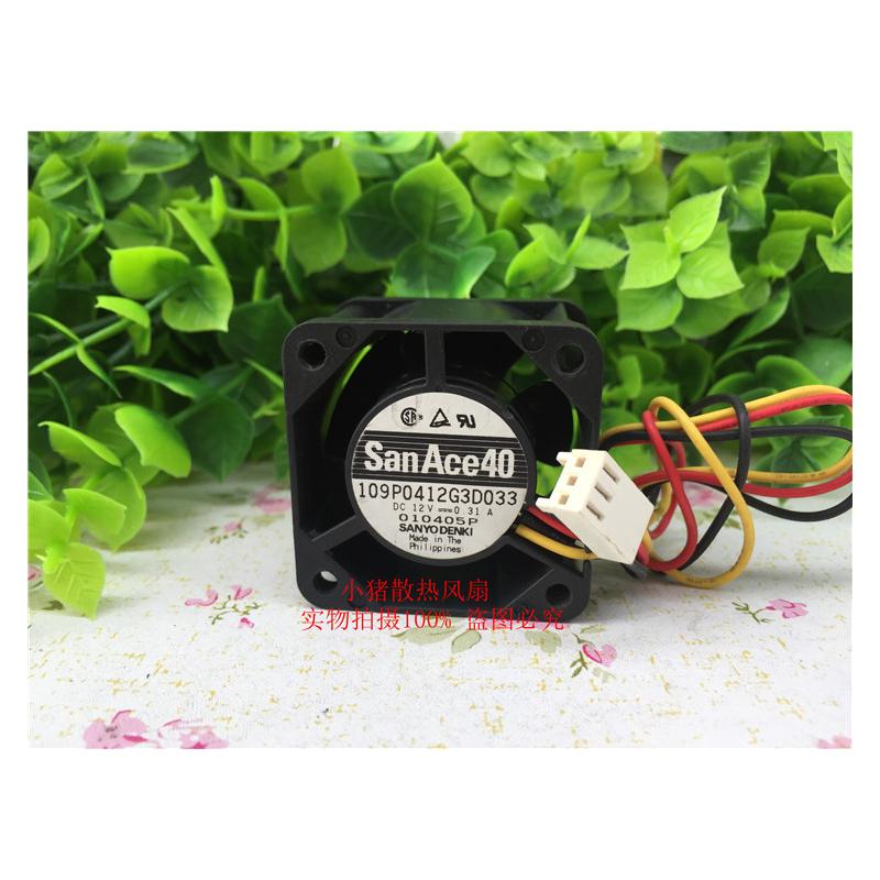原装三洋 109P0412G3D033 12V 0.31A 4CM 高转速 4028 散热风扇