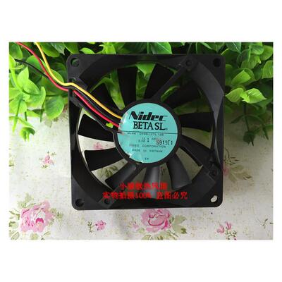 原装NIDEC尼迪克 D08R-12TL 01B 12V 8015 静音投影仪散热风扇8CM