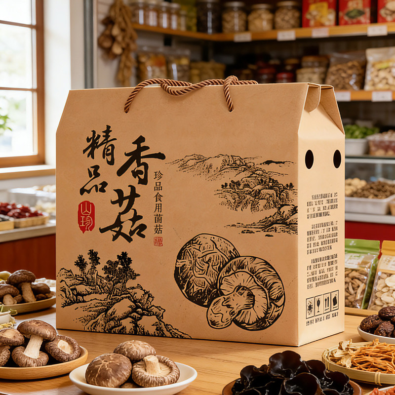 香菇包装礼盒黑木耳包装箱香菇干货礼盒香菇礼盒空盒干香菇包装盒,包装,礼品盒,淘宝优惠券,粉丝福利购,淘宝优惠卷