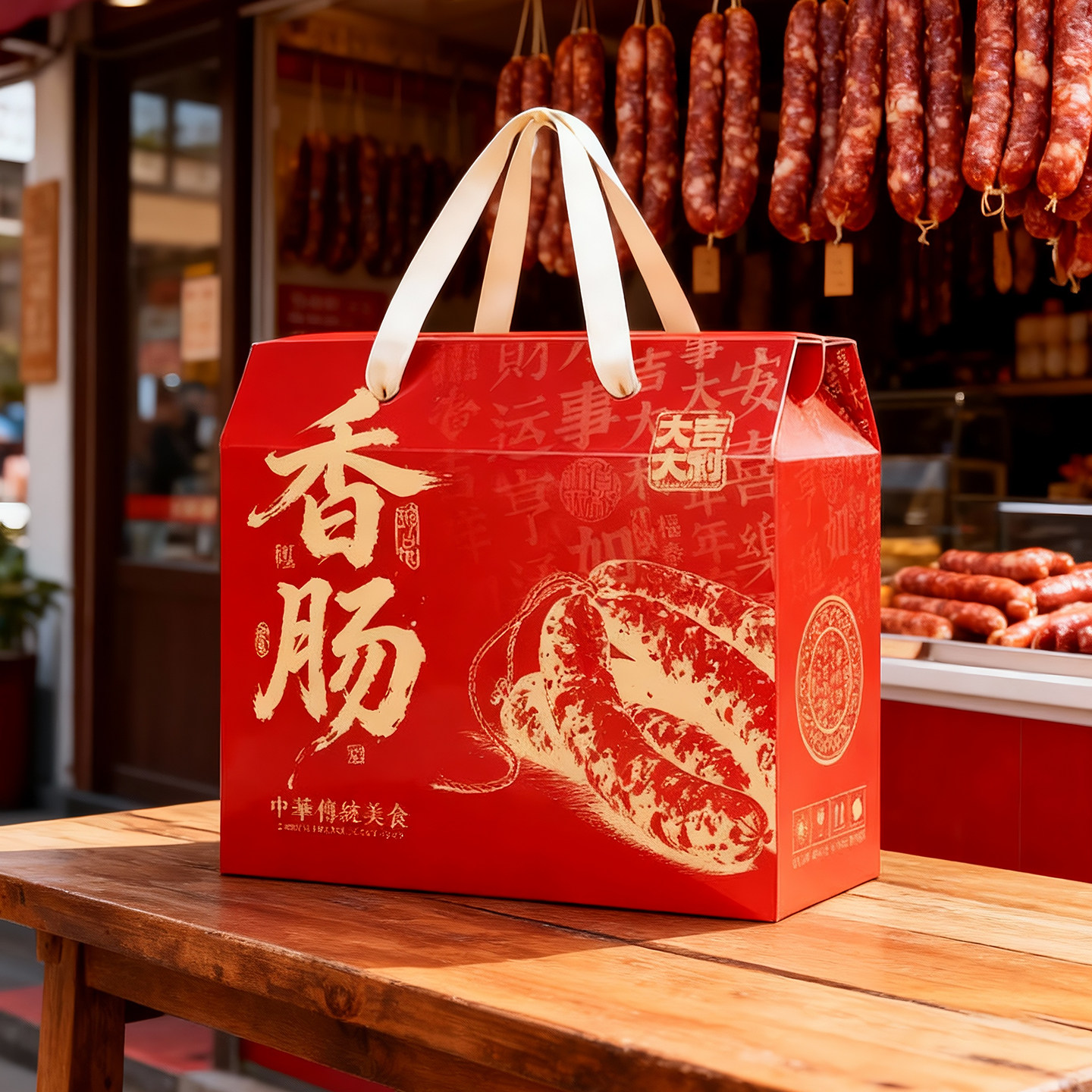 香肠腊肉礼品盒高档香肠礼盒空盒子香肠包装盒礼品盒香肠包装礼盒,包装,年货礼品包装,淘宝优惠券,粉丝福利购,淘宝优惠卷