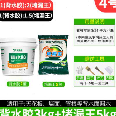 天花板漏水修补防水补漏材料墙面渗水室内内墙卫生间背水面堵漏王