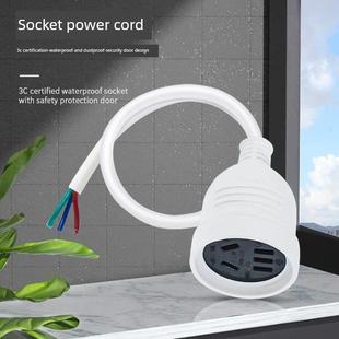 纯铜软线加热器微波炉家用五孔插座连接线