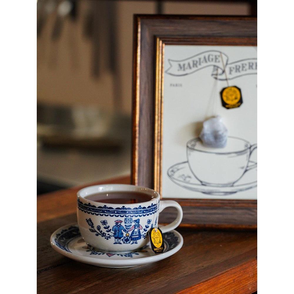 补充到中世纪陶瓷手绘咖啡杯下午茶杯花茶杯和茶碟法国茶壶早餐盘