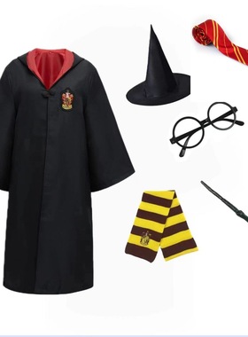 哈利波特同款cos服学生表演服霍格沃兹学院巫师袍套装万圣节cos服