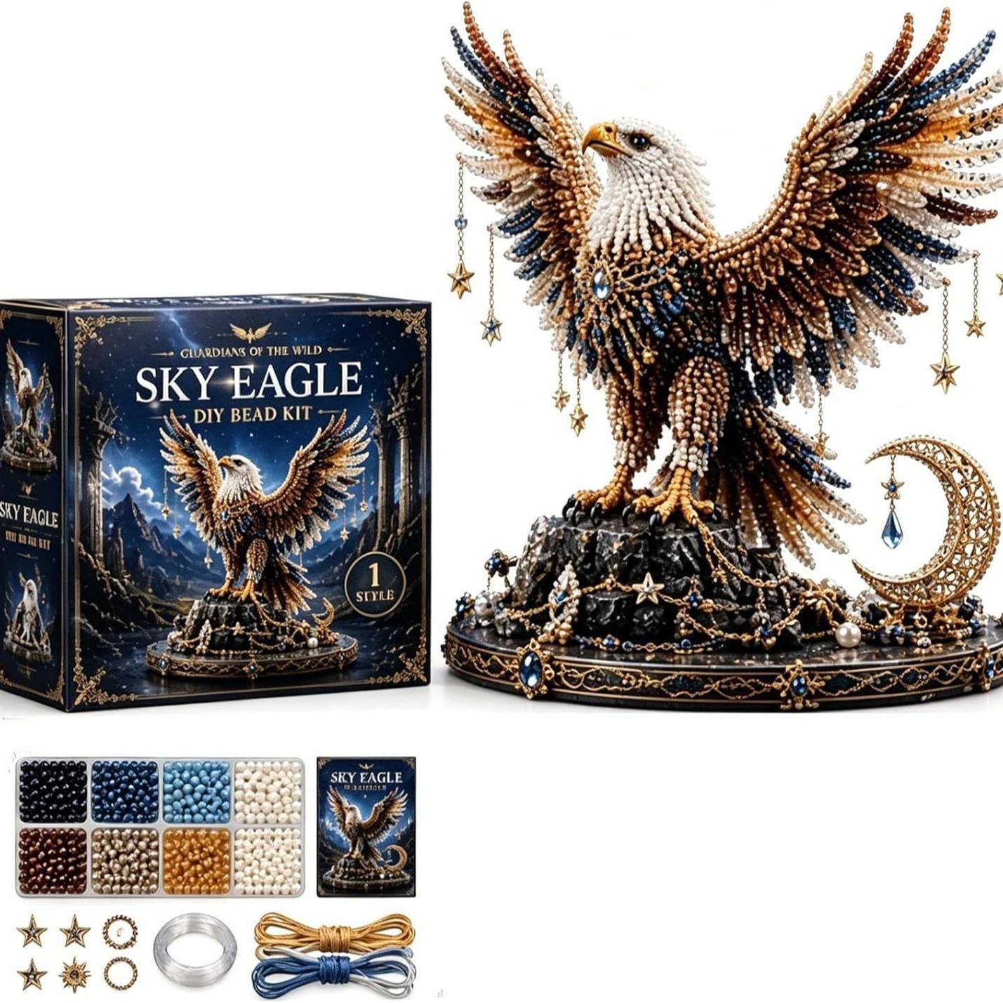 Animal Guardian Beading Craft Set 动物守护者串珠工艺套装