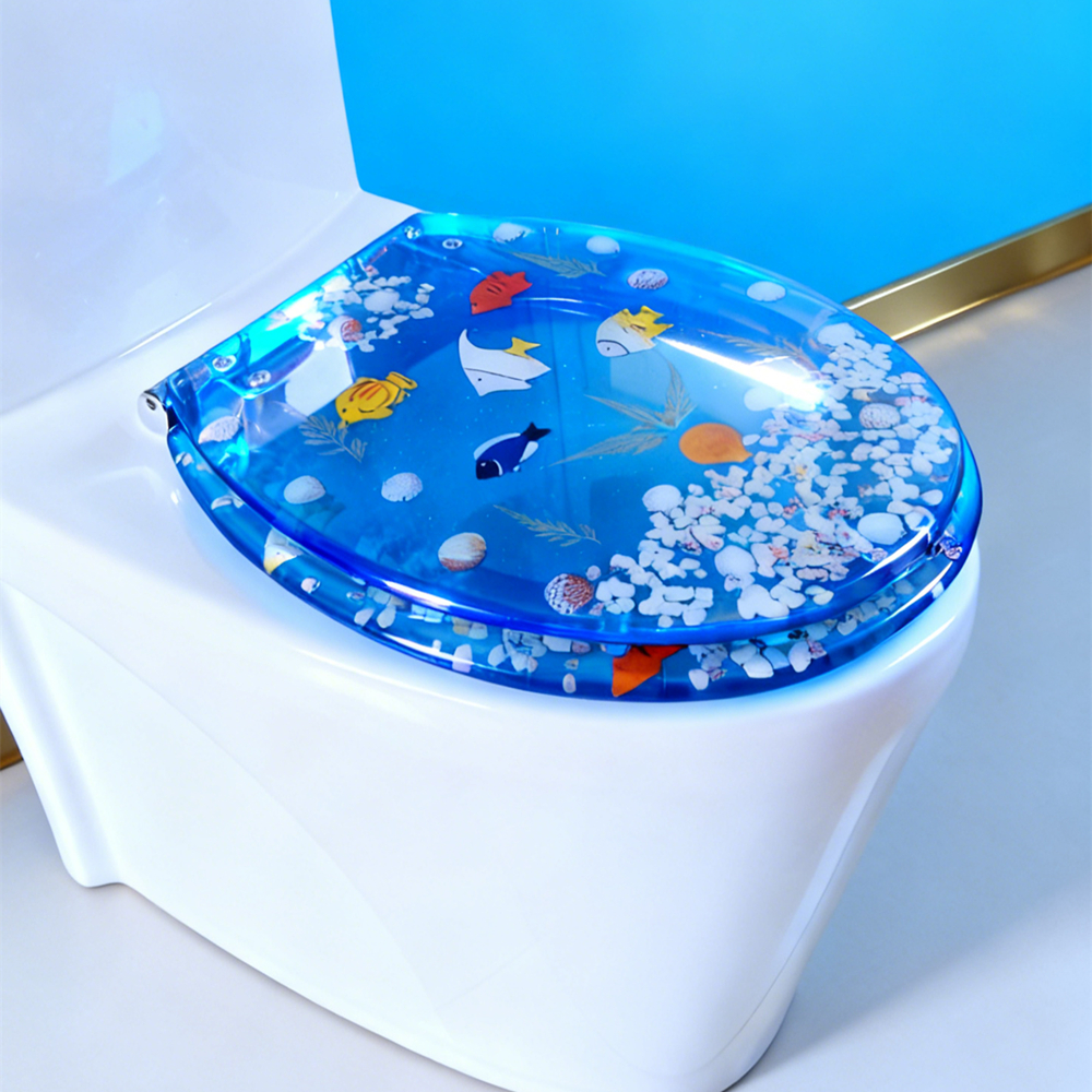 马桶盖 UVO型家用通用老式抽水树脂马桶圈坐便器盖厕所板配件加厚