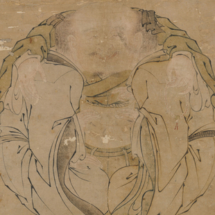 工笔画底稿工笔人物明朱见深一团和气图白描打印稿宣纸稿学习临摹