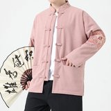 2025新中式风夹克刺绣外套复古中式唐装男A087-1-JK762P115，男装夹克，电商A087-1