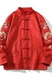 2025新中式风夹克刺绣外套复古中式唐装男A087-1-JK766P125，男装夹克，电商A087-1
