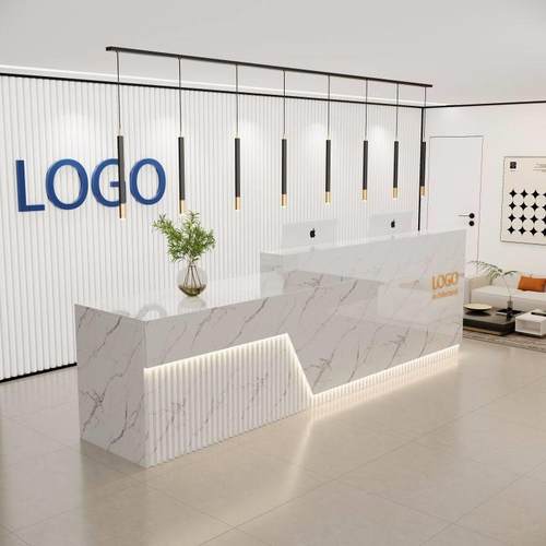 包安装实木多层收银台公司前台接待台烤漆前台桌服装店美容院吧台