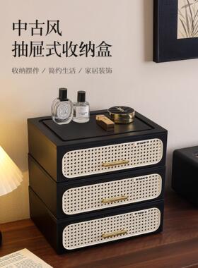 中古风钥匙收纳盒门口进门入户玄关摆件置物架客厅电视鞋柜装饰品