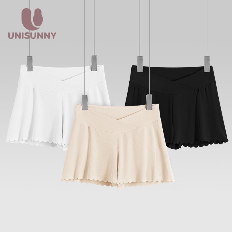 unisunny孕妇安全裤夏季防走光薄款宽松外穿短裤夏装孕妇内搭裤女