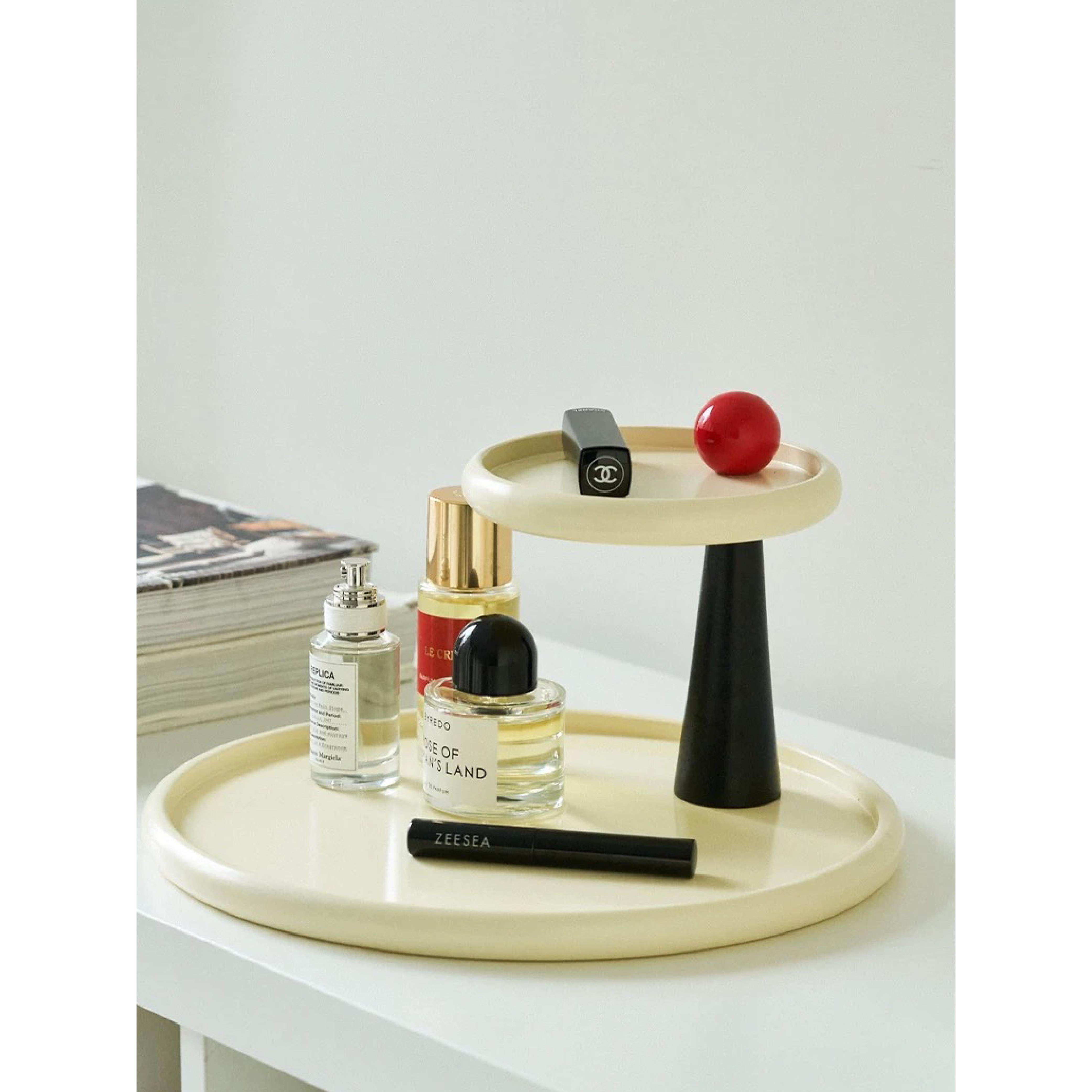 桌面置物架多层多功能ins木质梳妆饰品香薰香水玄关钥匙收纳托盘