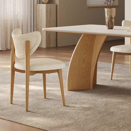 奥古斯特软包靠背月亮椅