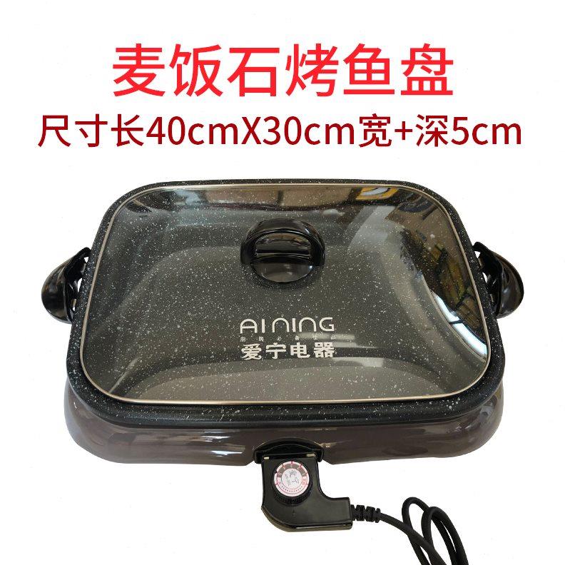 爱宁烤鱼炉家用分离式烤鱼盘商用纸上烤鱼电烤盘纸包鱼锅电烧烤炉