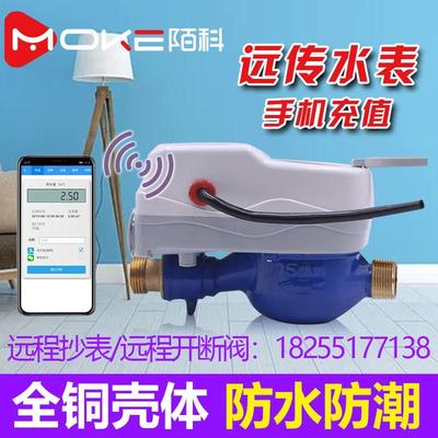 陌科预付费远程抄表读表485水表物联网NB家用出租房无线智能水表*