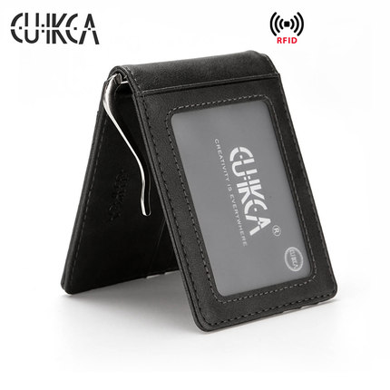 Unisex Rfid Wallet Purse Money Clip Women Men Metal