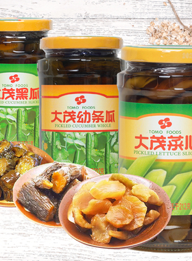 TOMO 大茂黑瓜菜心幼笋脆笋幼条瓜即食 下饭菜罐头酱瓜酱菜冷盘菜