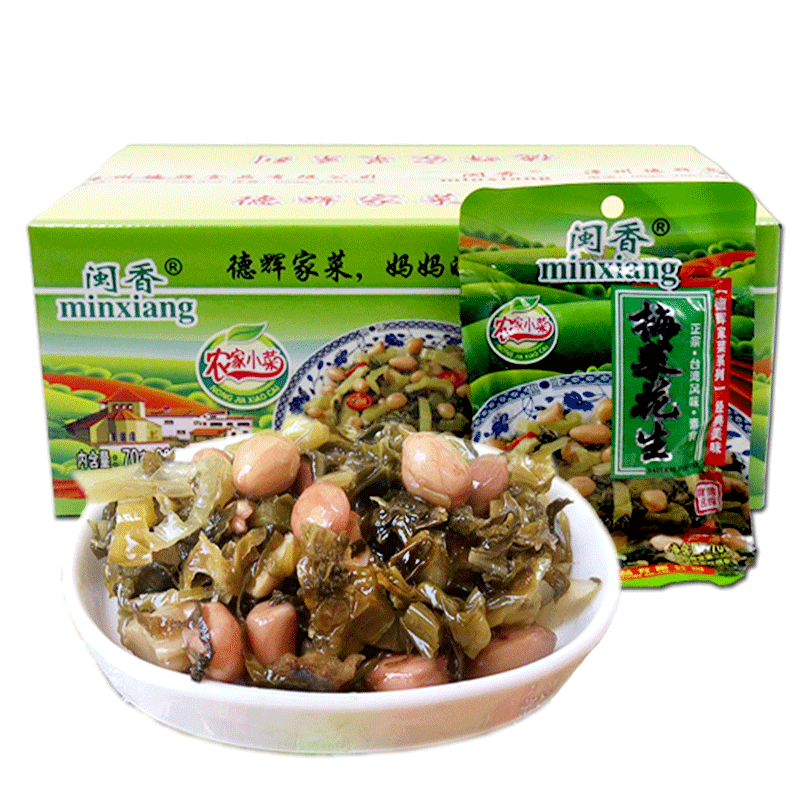 闽香花生70g*30包开味笋丝梅菜