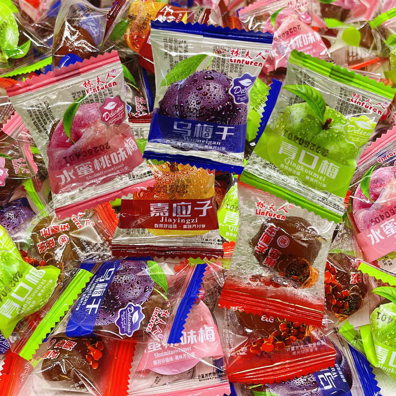 林夫人乌梅梅子李果嘉应子水蜜桃味蜜饯果脯话梅酸梅休闲零食小吃