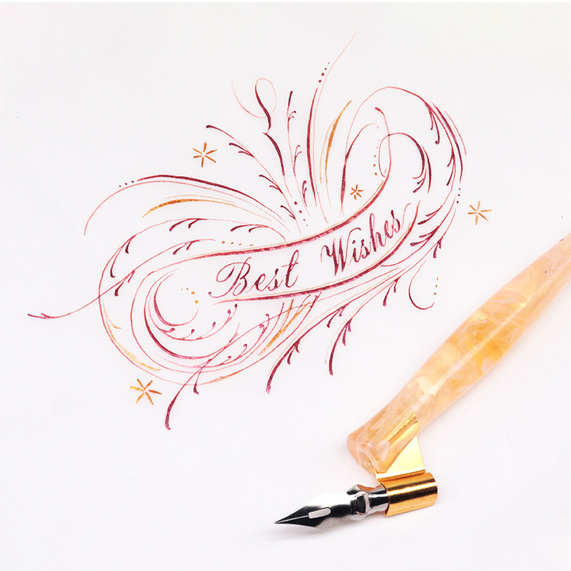 AILICUL艾黎花体英文斜杆笔练字哥特体圆体手写体书法复古蘸水笔,文具电教/文化用品/商务用品,其它功能笔,淘宝优惠券,粉丝福利购,淘宝优惠卷