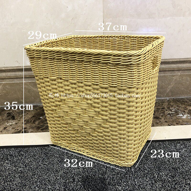 仿藤编星级酒店客房毛巾筐脏毛巾篮玩具衣物防水收纳筐可定做