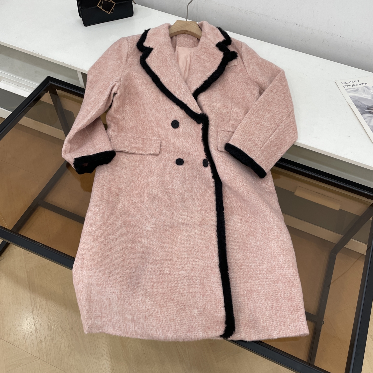 外套纯色百搭宽松长款冬季通勤时尚2025新款女 K#8