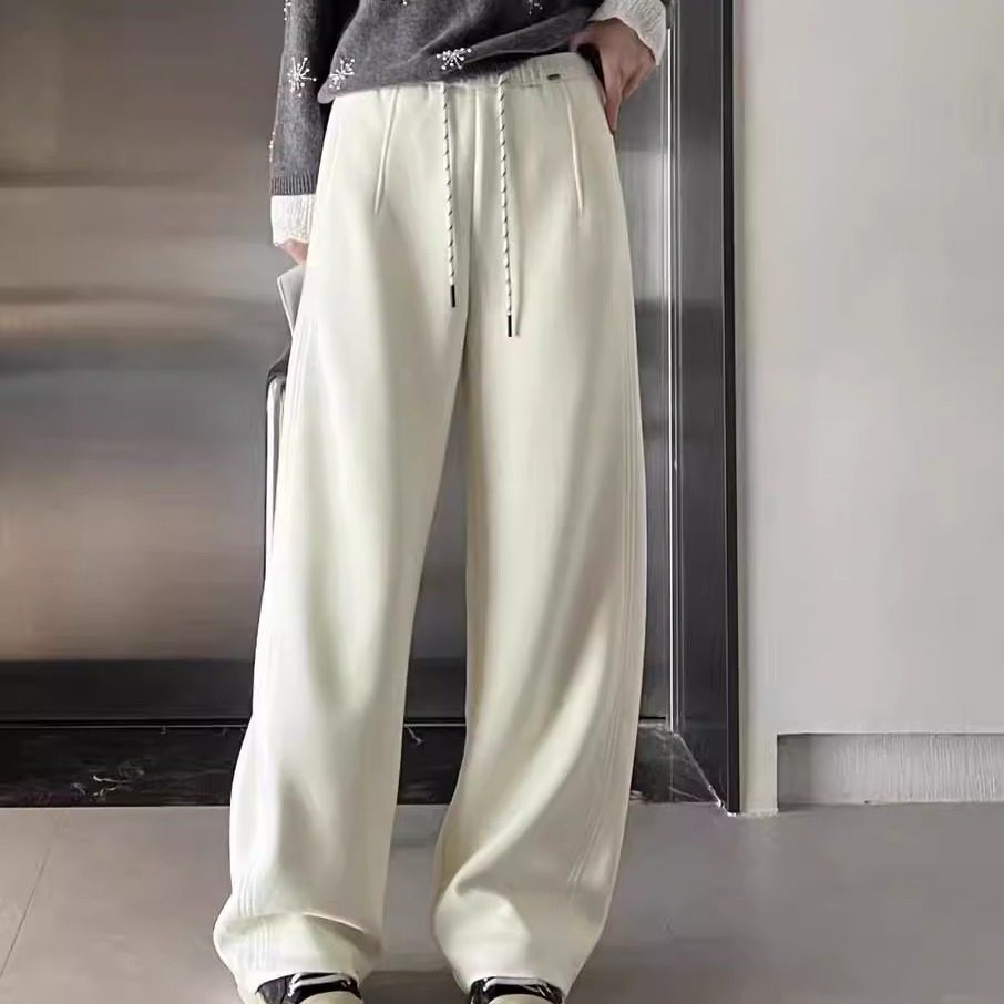 休闲裤直筒宽松时尚小众百搭通勤冬季直筒2025女 K#21