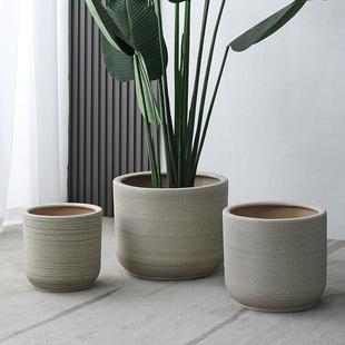 大码陶瓷花盆特大号清仓特价大口径30cm以上散尾葵简约粗陶