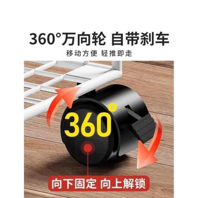 小书架书桌旁置物架可移动带轮落地办公桌边推车桌下书本收纳书柜