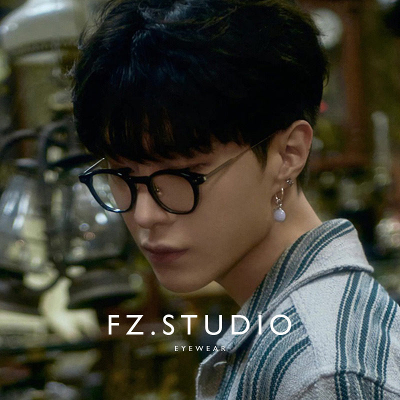 素颜神器黑框眼镜框男女近视度数可配 防蓝光抗镜架小粗框眼睛