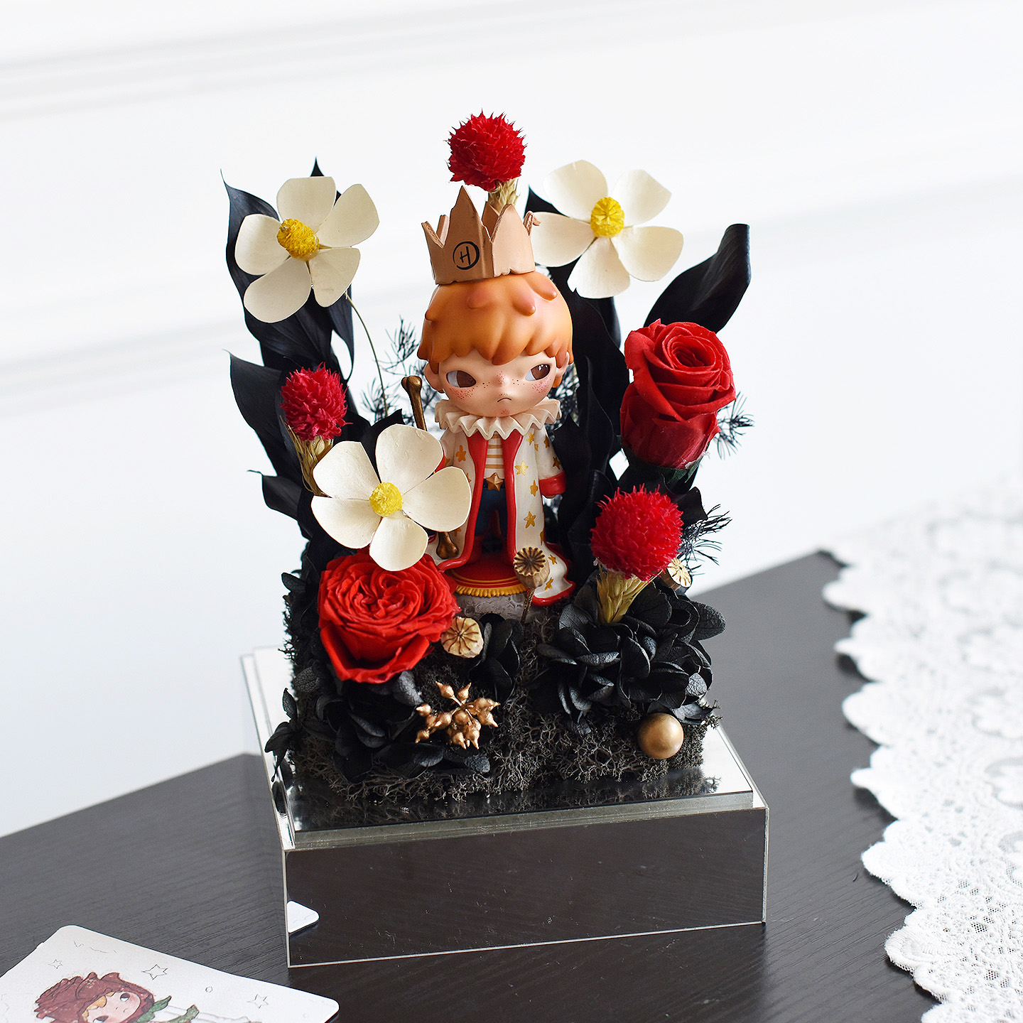 泡泡玛特小王子永生花礼盒玫瑰花盒告白圣诞节生日礼物送女友闺蜜